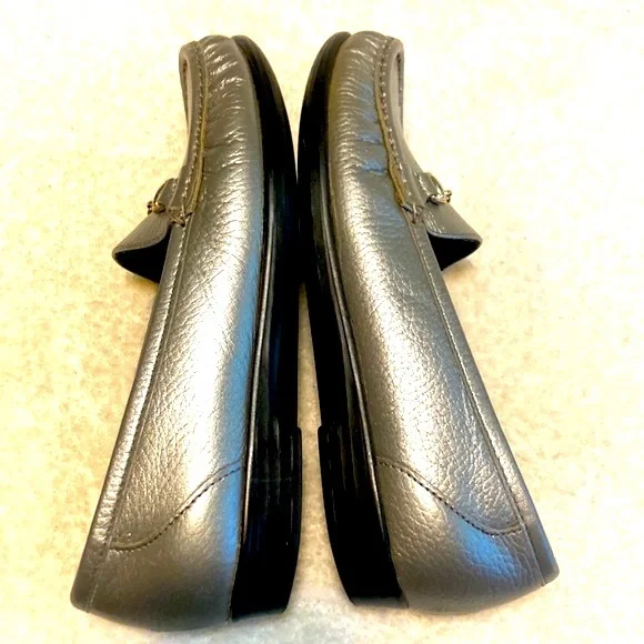 SAS Silver Leather Loafers - Picture 6 of 8